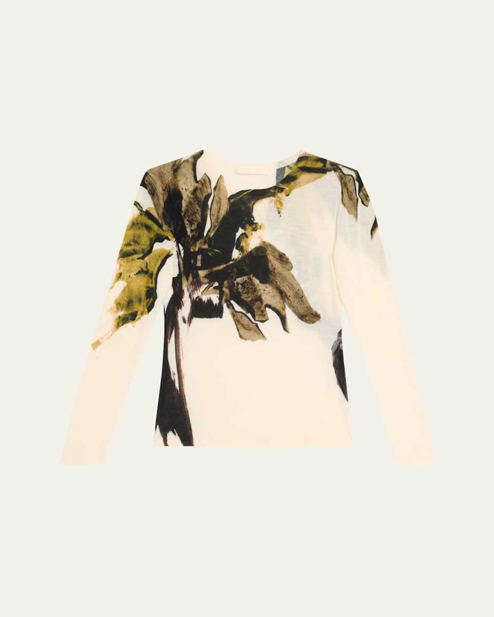 Brushstroke Merino Wool Sweater